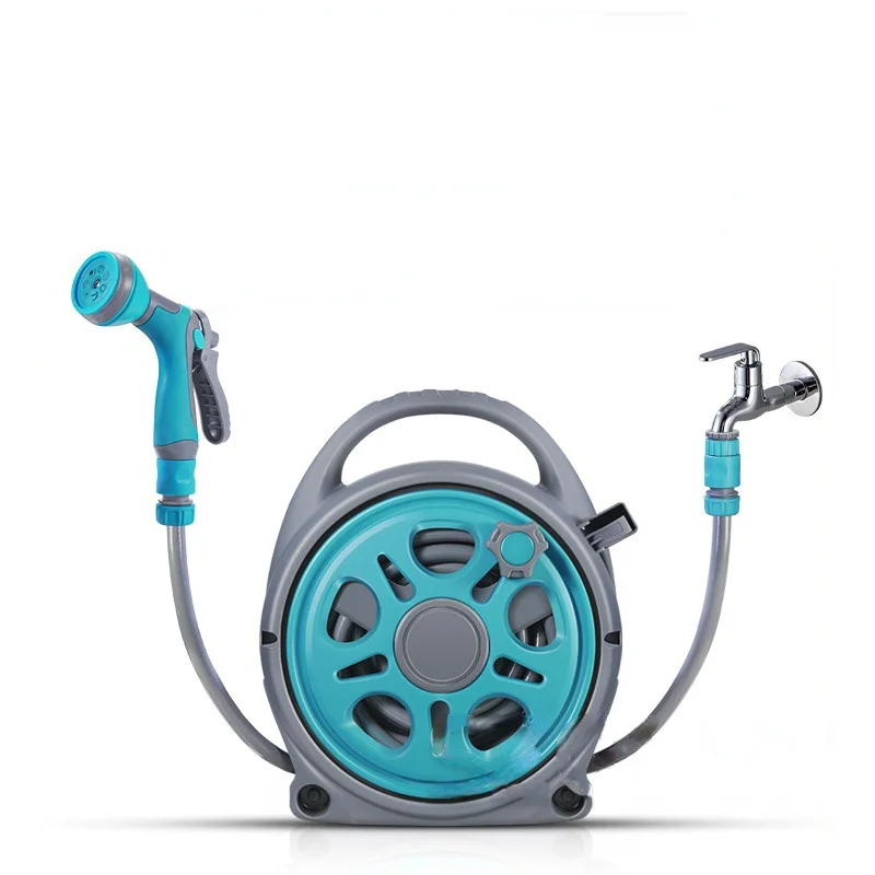 Automatic Pipe Coiler Retractable Garden Hose Pipe Coiler Water Outdoor Spray Garage Tool Car Cleaning Tool