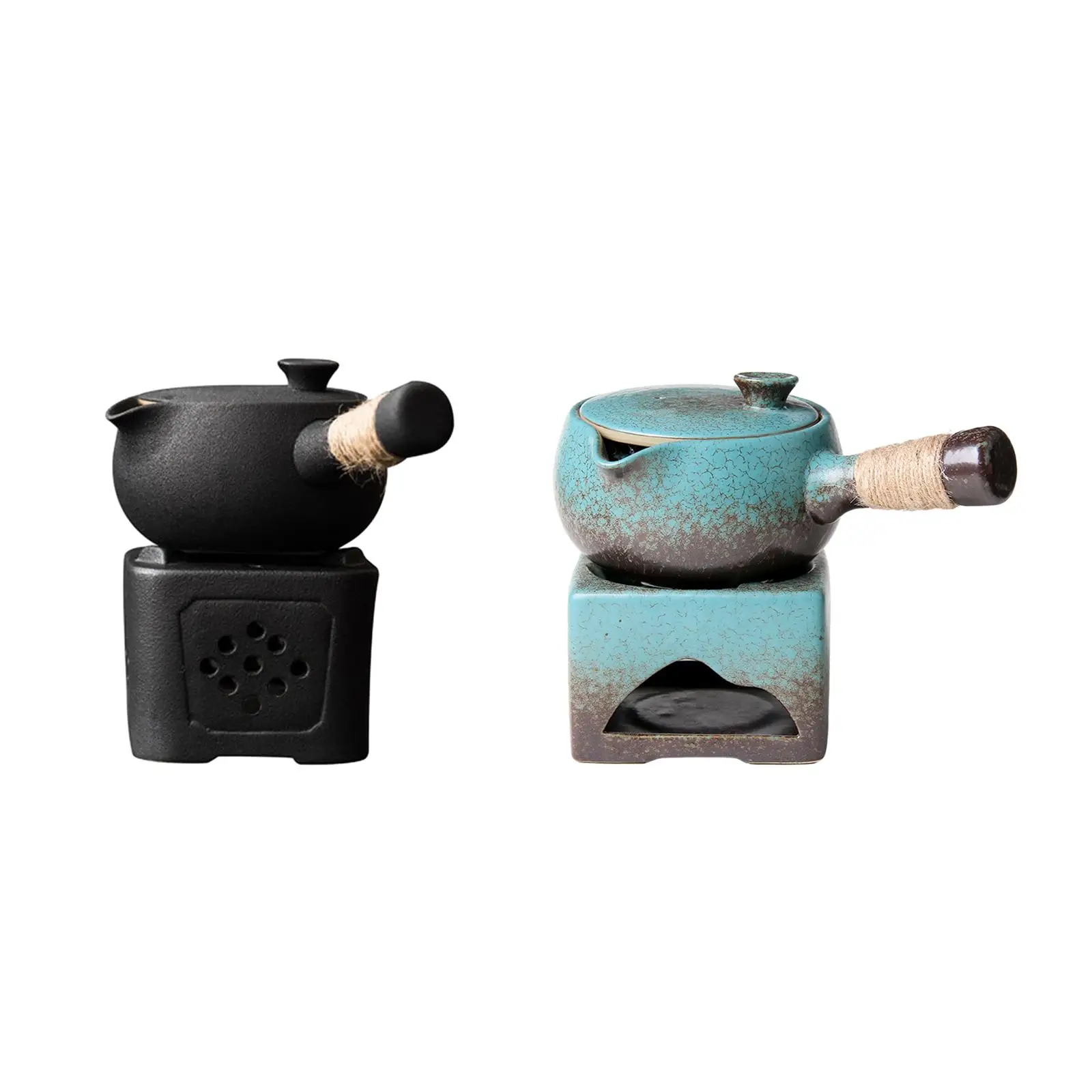 

Ceramic Tea Kettle Portable Pot Handmade Teapot for Teahouse Home Kitchen