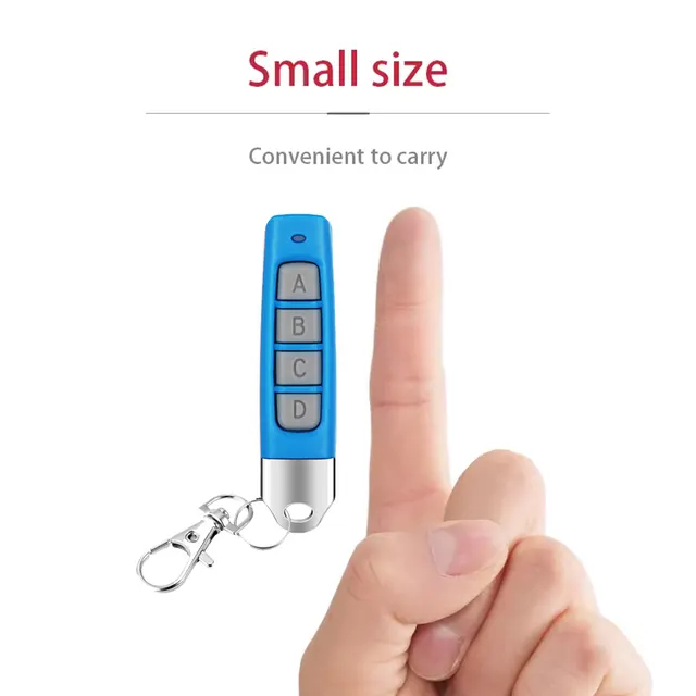 433MHz Auto Copy Wireless Remote Control Clone Cloning Code Duplicator for Garage Door Electric Gate Opener 4Keys RF Transmitter 2