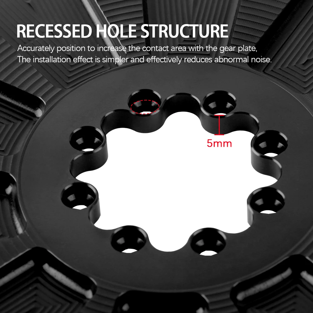 4.2mm Offest 8-Bolt Closed Chainring 40-58T 8/9/10/11/12S Narrow Wide Direct Mount Sprocket Incompatible with AXS Chain Bike Chainring Bicycle Parts
