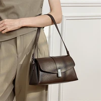 Sacs à bandoulière en cuir pleine fleur BURMINSA pour femmes 2026 – Sacs à rabat de luxe élégants pour le bureau et le travail 4