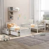 Beds, Frames & Bases Convertible Wood Twin-Over-Twin Bunk Bed with Storage Drawers and Ladder - Can Be Divided Into Two Daybeds 3