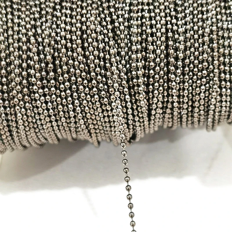 5 m/rouleau 1.5mm paillettes chaîne cuivre câble chaînes or argent