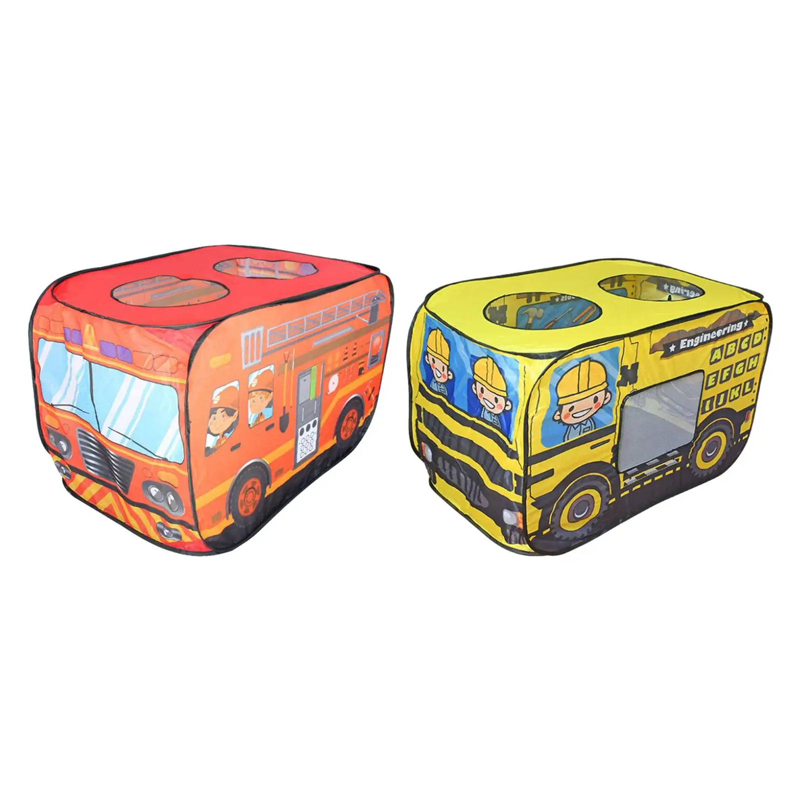 

Cartoon Car Play Tent Castle Foldable Tent for Camping Indoor Birthday Gifts
