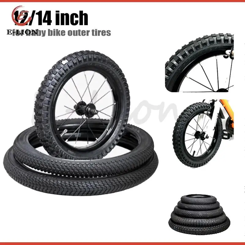 Pneus de vélo pour enfants 12/14 pouces 12x2.125 12x1.75 12x2.40 14x2.125 14x1.75 14x2.40