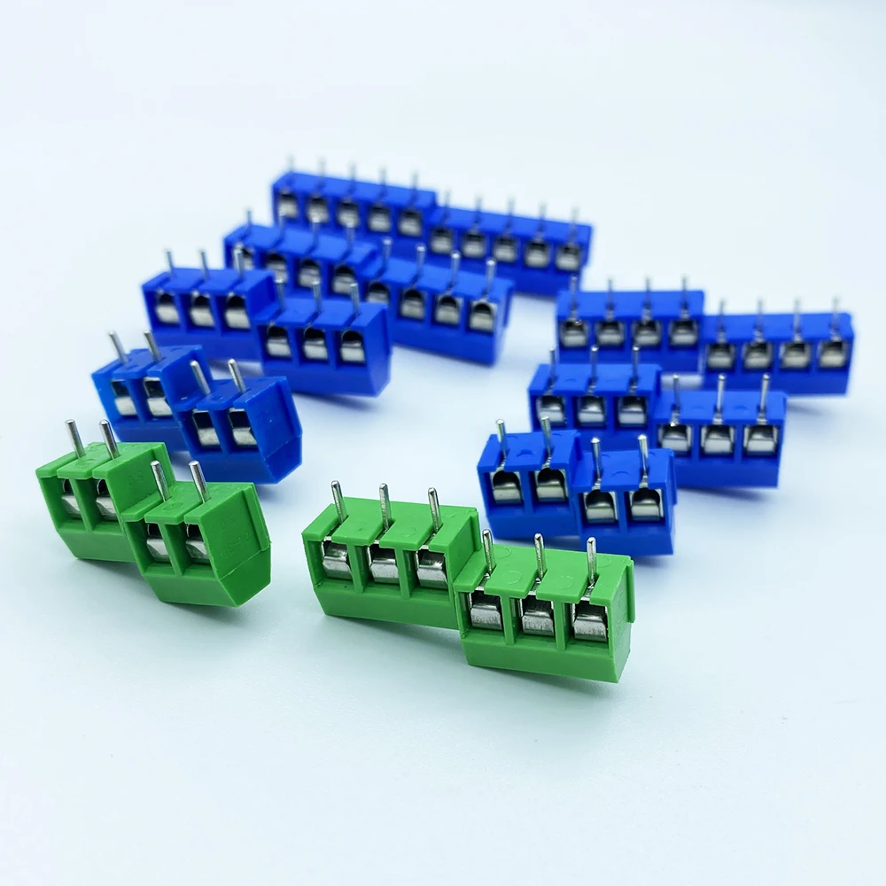 10Pcs KF301 Spliceable Wire Terminal Block PCB Mount Connector