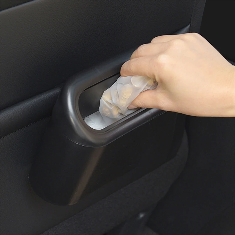 Car Trash Can Car Seat Back Door Hanging Storage Box Multi-functional Garbage Bag Folding Storage car garbage bin car supplies