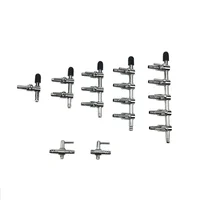 1 2 3 4 5 Way Aquarium Air Splitter Valve Fish Tank Air Pump Flow Splitter Distributor Pump Valve Tap Lever Control Switch Valve 1