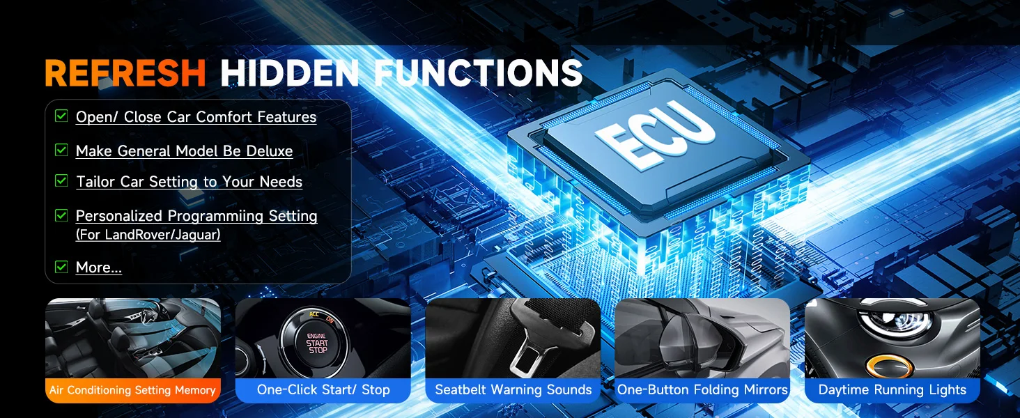 Autel MaxiPRO MP900 KIT OBD2-Scanner mit 11 OBD-Adaptern, vollständige bidirektionale Scan-Tools, ECU-Codierung, 40+ Reset-Funktionen, Verbesserung des MK900 – Detail 5