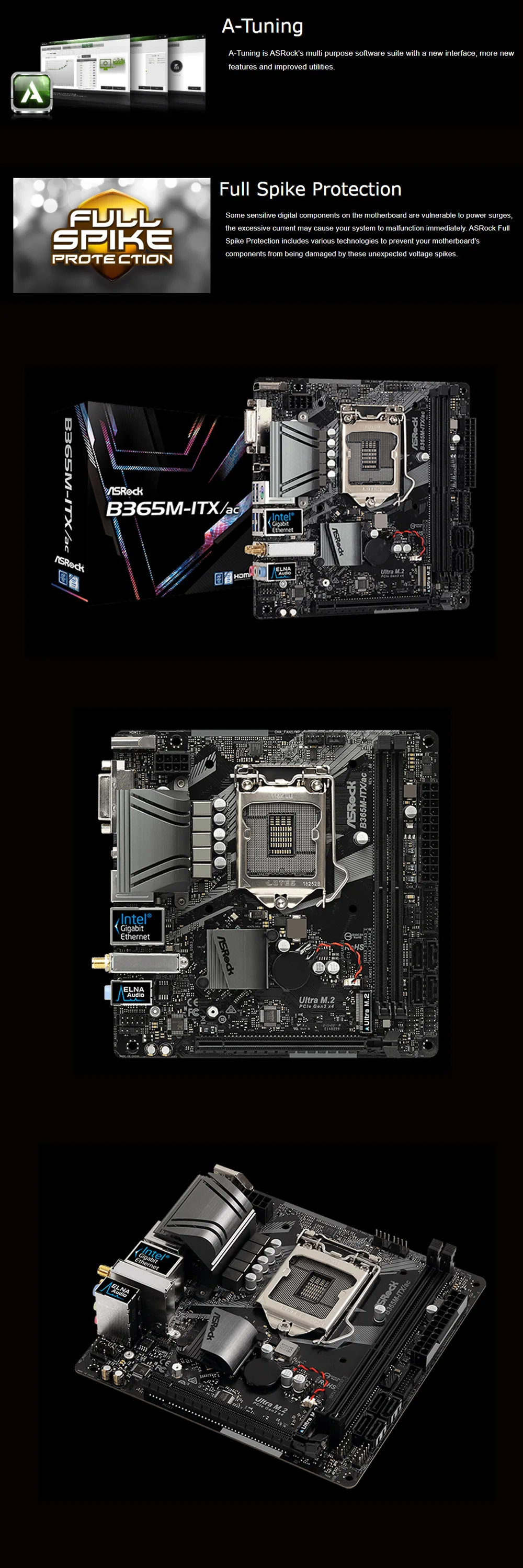 best chipset for gaming pc LGA 1151 ASRock B365M-ITX/ac Motherboard DDR4 32GB PCI-E 3.0 M.2 Overlocking Intel CPU Intel B365 Placa-mãe 1151 Mini-ITX New mother board gaming pc