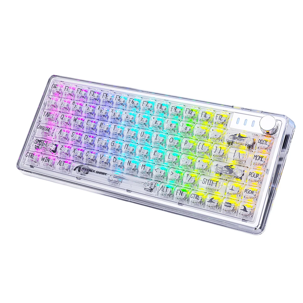 Мини-клавиатура K75 игровая прозрачная, 82 клавиши | AliExpress