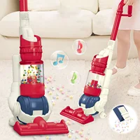 Kids Vacuum Cleaner Toy Housekeeping Pretend with Music and Light Role Play for Kid Age 4 5 6 Children Toddlers Girls Boys 1