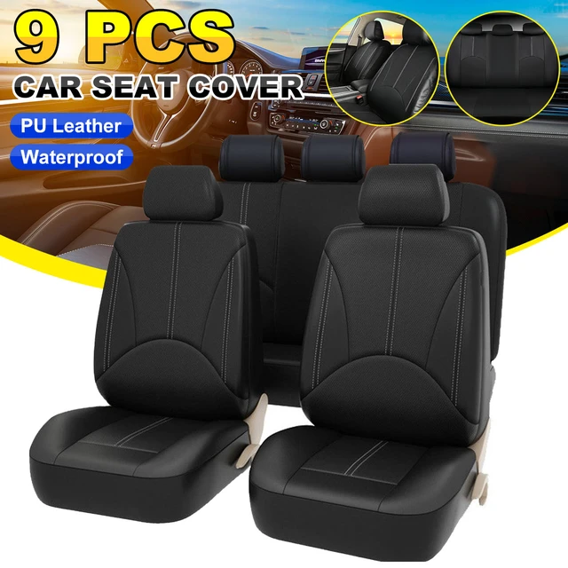  Fundas universales de asiento de coche para asientos  delanteros, funda de tela para asiento delantero de automóvil, fácil de  instalar, transpirable y lavable, fundas interiores universales para :  Automotriz