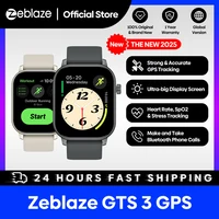 New 2025 Zeblaze GTS 3 GPS Smartwatch 2.01" Display Screen Make/Answer Phone Calls Heart Rate/SpO2/Stress Tracking Smart Watch