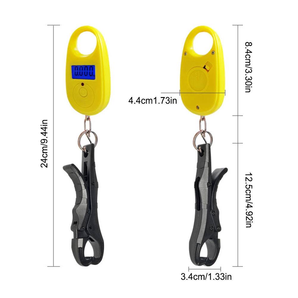 Portable Hanging Electronic Scale 25-75kg Load Capacity 3 Weighing Modes With Fish Control Forceps For Fishing fishing scales