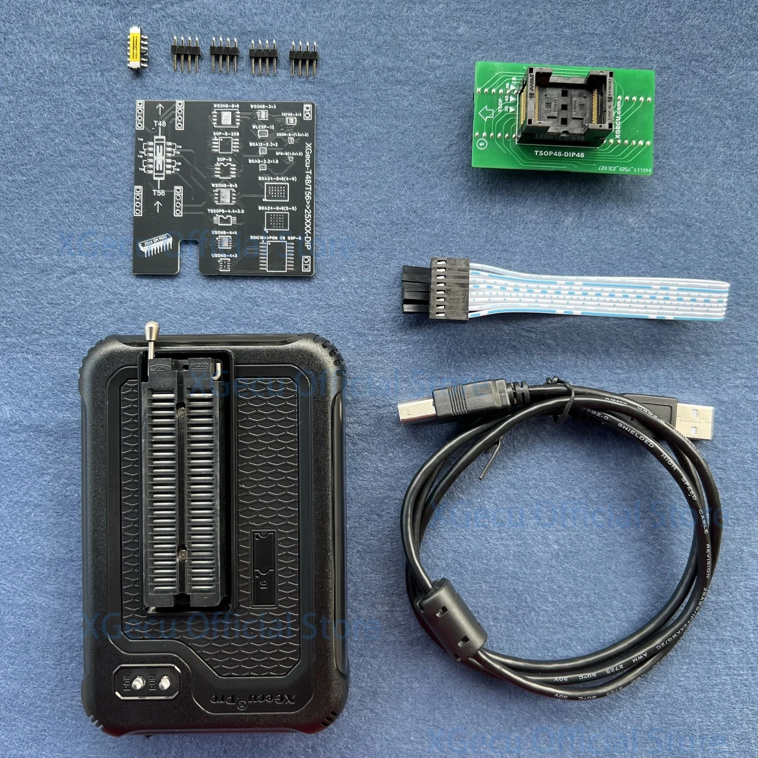 

Программатор V12.66 XGecu T56, 56 контактов, поддержка 37300 + микросхем для PIC / NAND Flash / EMMC TSOP48 / BGA + адаптер 17 в 1 + TSOP48