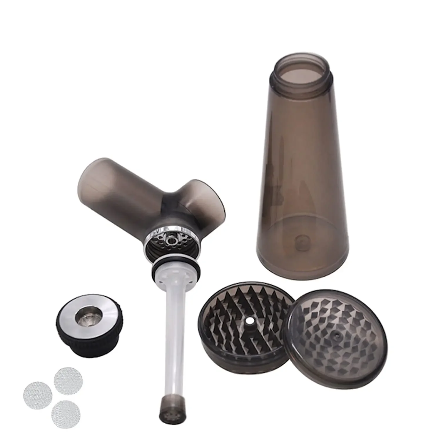 Acrylic Hookah Smoking Pipe Set Grinder Function Removable 2 in1 Hooka Shisha Pipes Smoking Grass Tobacco Shop Accessories herb grinder smoking accessories tobacco pipe tobacco smoking accessories herb smoking pipe smoking pipe hookah water pipe