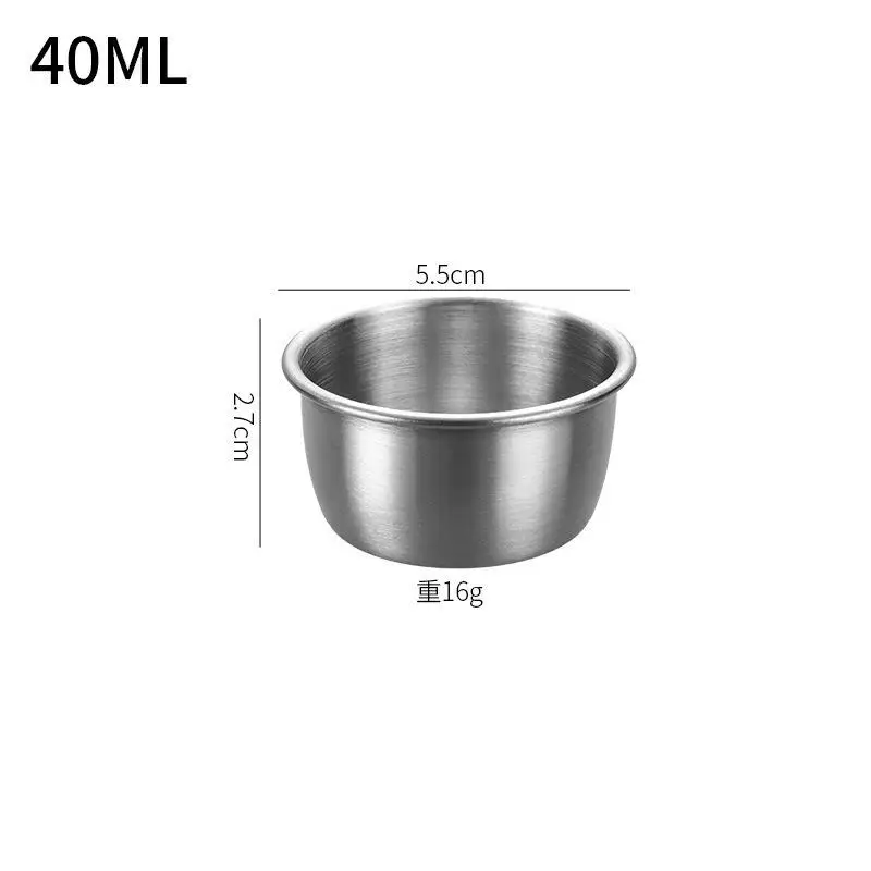 304 Stainless Steel Food Grade Seasoning Bowl with Silicone Lid Home Kitchen Mini Sauce Bowl Picnic Portable Seasoning Box 6