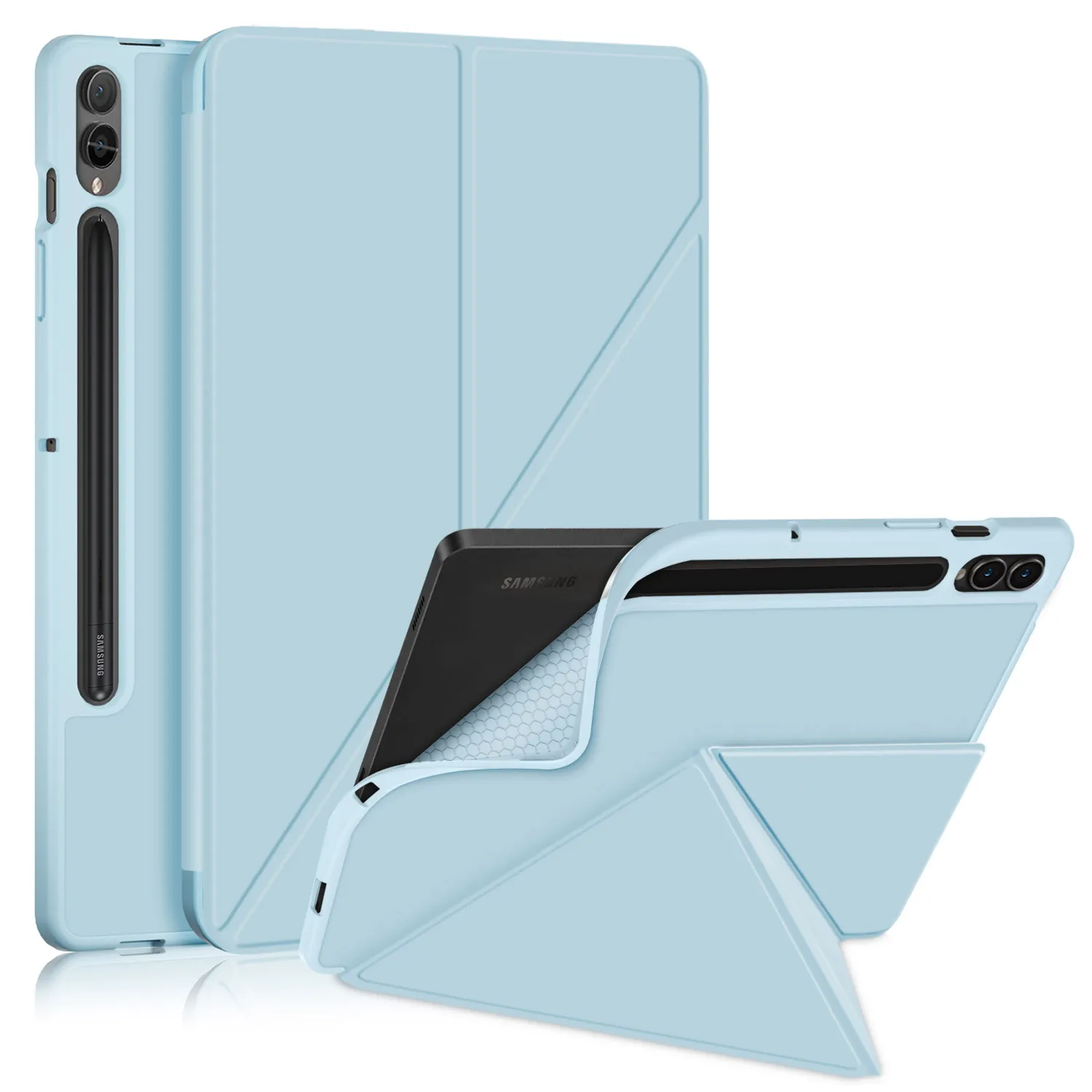 

Tablet Case For Samsung Tab S9 Plus 12.4 2023 X816B X818U Cover For 11inch 2023 X710 X718U X716B Full Body Protection Cover