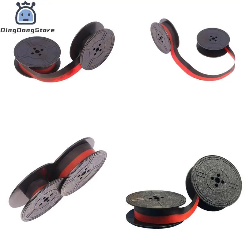 

Universal Typewriter Ribbon Twin Spool Typewriter Ribbon Twin Spool Replacement Pack for Most Typewriter (Red, Black)