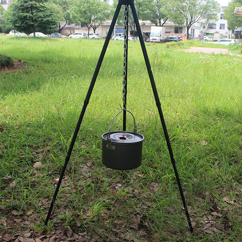 

Подвесной кронштейн для пикника на открытом воздухе, регулируемый портативный легкий Телескопический штатив для барбекю, кемпинга