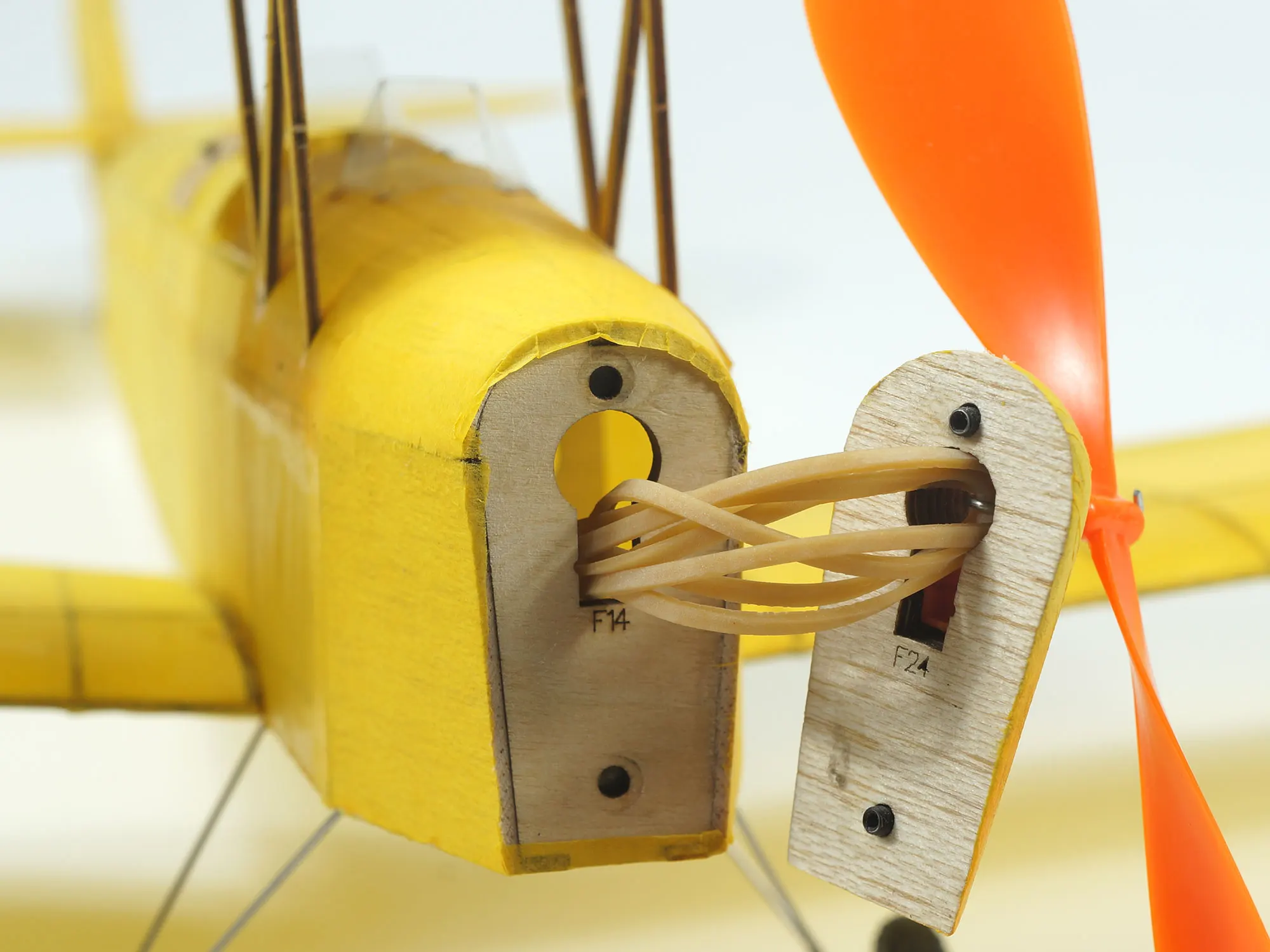 DW Hobby Rubber Powered 600mm Wingspan De Havilland Tiger