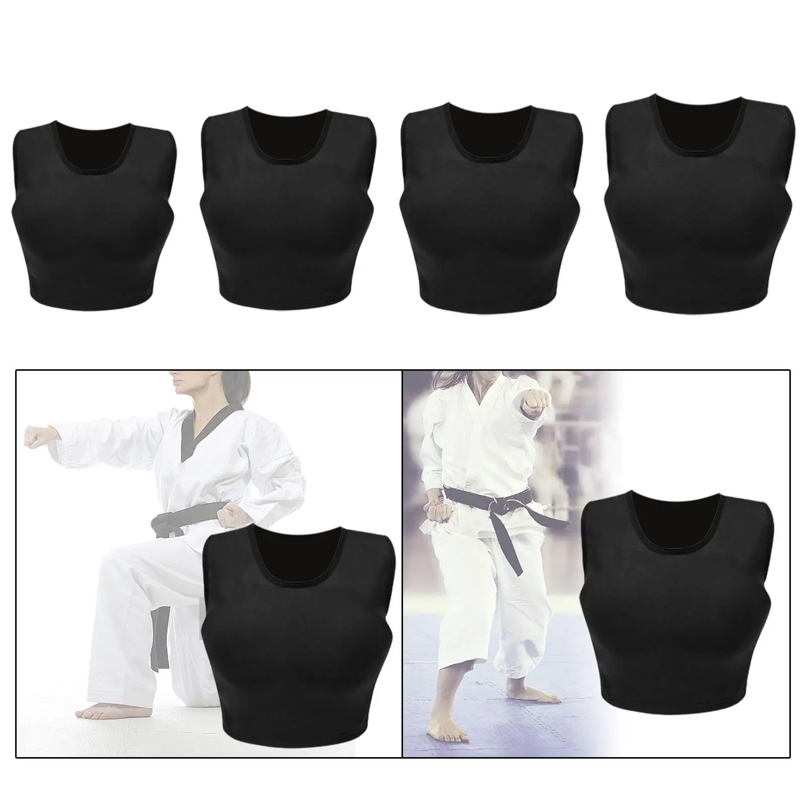 Karate Chest Protector for Women Chest Guards for Taekwondo Fitness Boxing