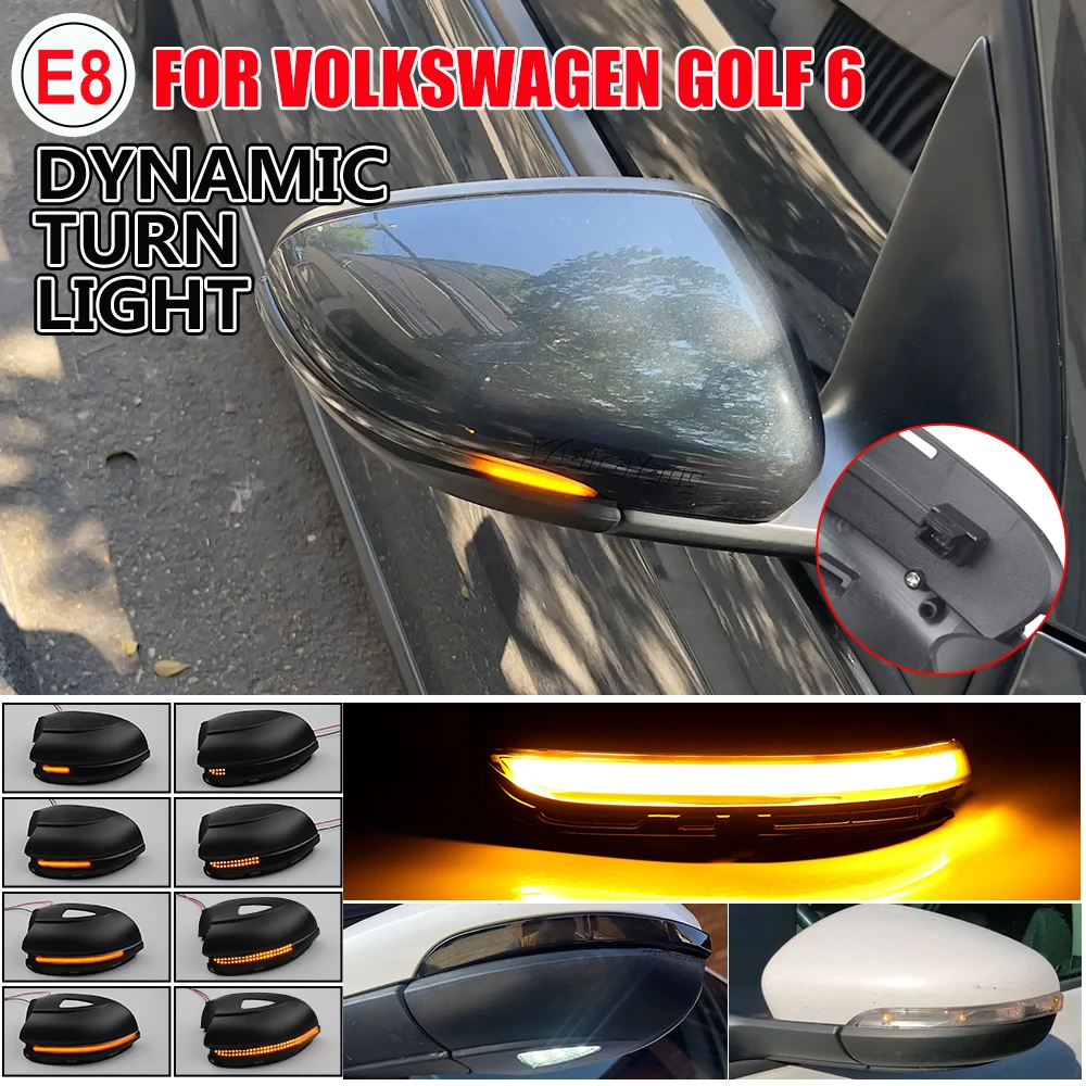 For VW GOLF 6 MK6 GTI R32 08-14 Touran Dynamic Turn Signal LED Side ...