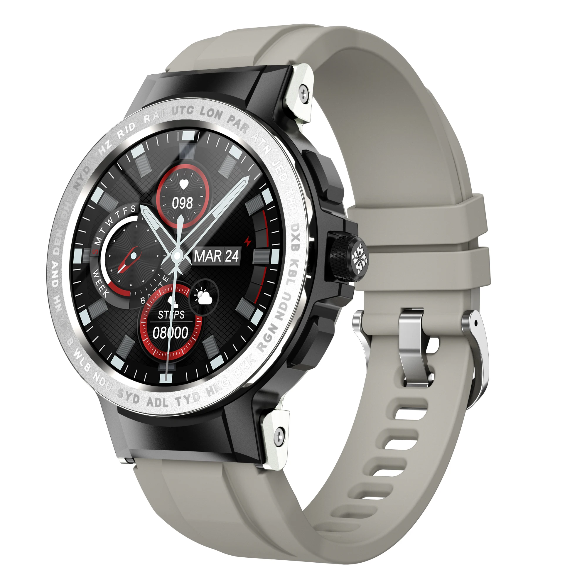 

Wholesale E19 1.28 inch IPS Color Professional Sport Waterproof Man Smart Watch