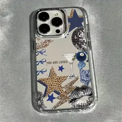 Star Lips Leopard Print Phone Case - Stylish Protective Cover with Chic Animal Print Design - Samsung A32 4G (LYK - CC251227Q1)