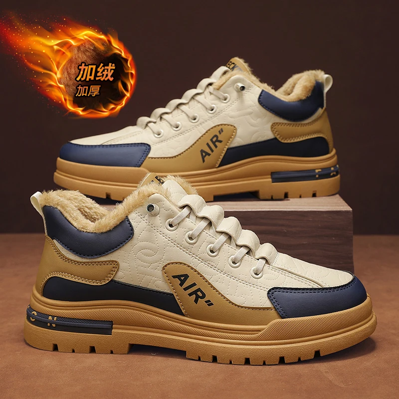 Men Winter Slippers Warm Men Shoes Waterproof Non-Slip Plush Sneakers Male tenis shoes Boots Men Sneakers Winter men sneakers