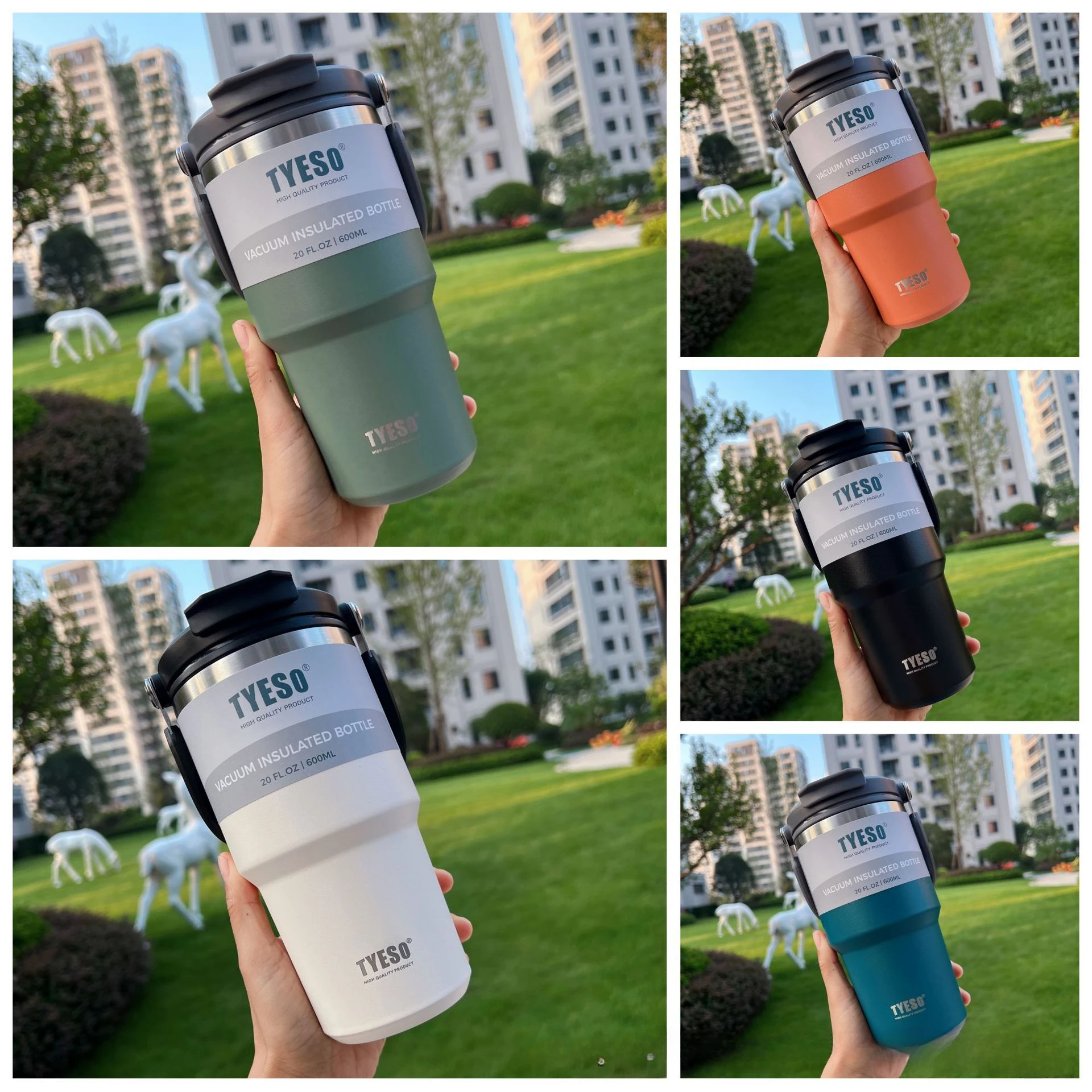 20/30 oz Stainless Steel Vacuum Insulated Thermos with Lid Tumbler Flask  Mug Coffee Cup Tea Thermos Water Bottle - AliExpress