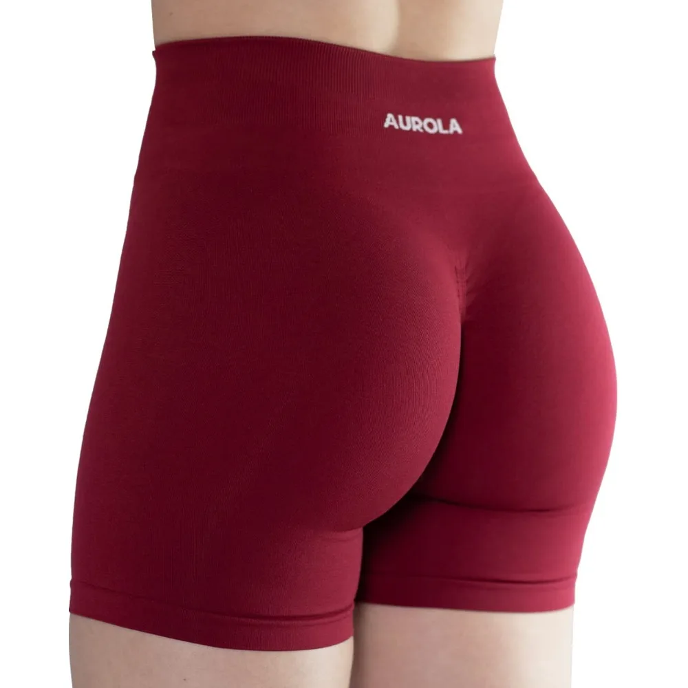 AUROLA Intensify Workout Shorts for Women Seamless Scrunch Short Gym Yoga Running Sport Active Exercise Fitness Shorts