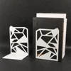 Hollow-out Metal Bookends Hourglass Design Metal Bookends for Home Office Decorative Book Stoppers Book Holders 3
