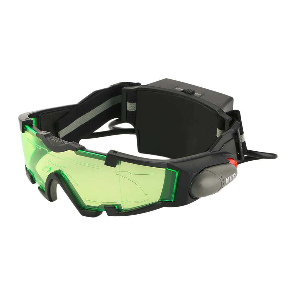 NEW Adjustable LED Night Vision Glass Goggles Motorcycle Motorbike Racing Hunting Glasses Eyewear With Flip-out Light Windproof