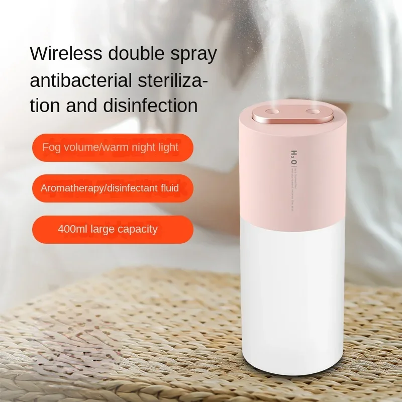 Double spray humidifier 1000ml large fog volume desktop car usb air humidification hydration household universal humidifier