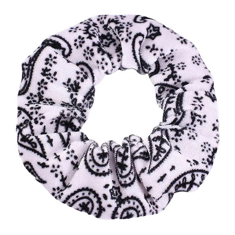 Koranische Samt Paisley Haargummis Große Haar Accessoires_voghion.com