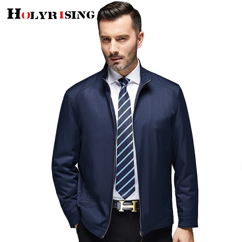 holyrising new Men's Business Casual Jacket Fashion Pure Color Coat Jackets chaquetas hombre 4 color M-3XL19076-5