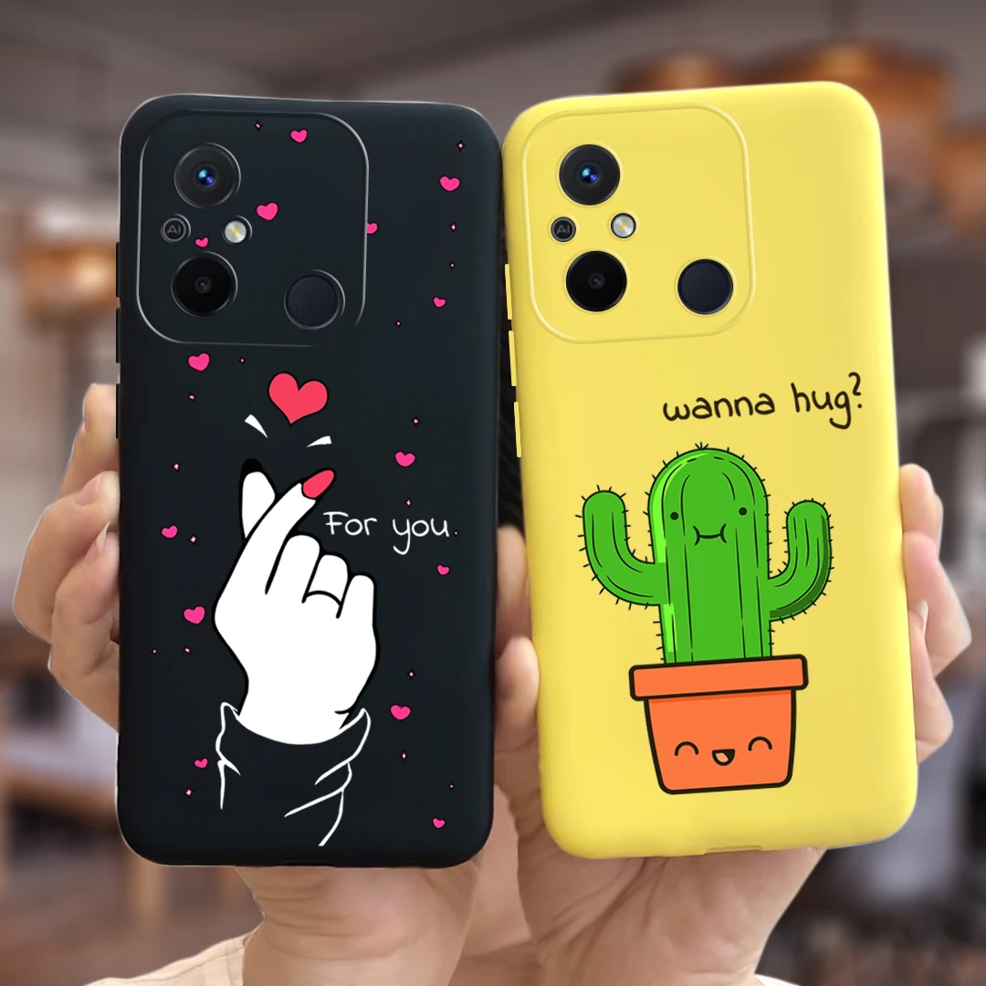 Per Xiaomi Redmi 12C Custodia Popolare Candy Painted Cover 6.71 ''Custodia Morbida In Silicone Per Xiaomi Redmi 12C Redmi12C Shell Bumper