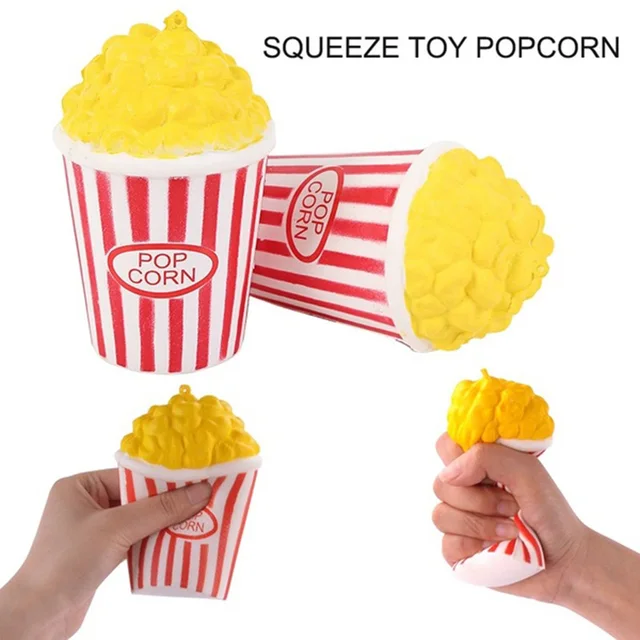 Jumbo Cute Popcorn Cake Hamburger Squishy Unicorn Milk Slow Rising  Squeeze Toy Scented Stress Relief for Kid Fun Gift Toy 2