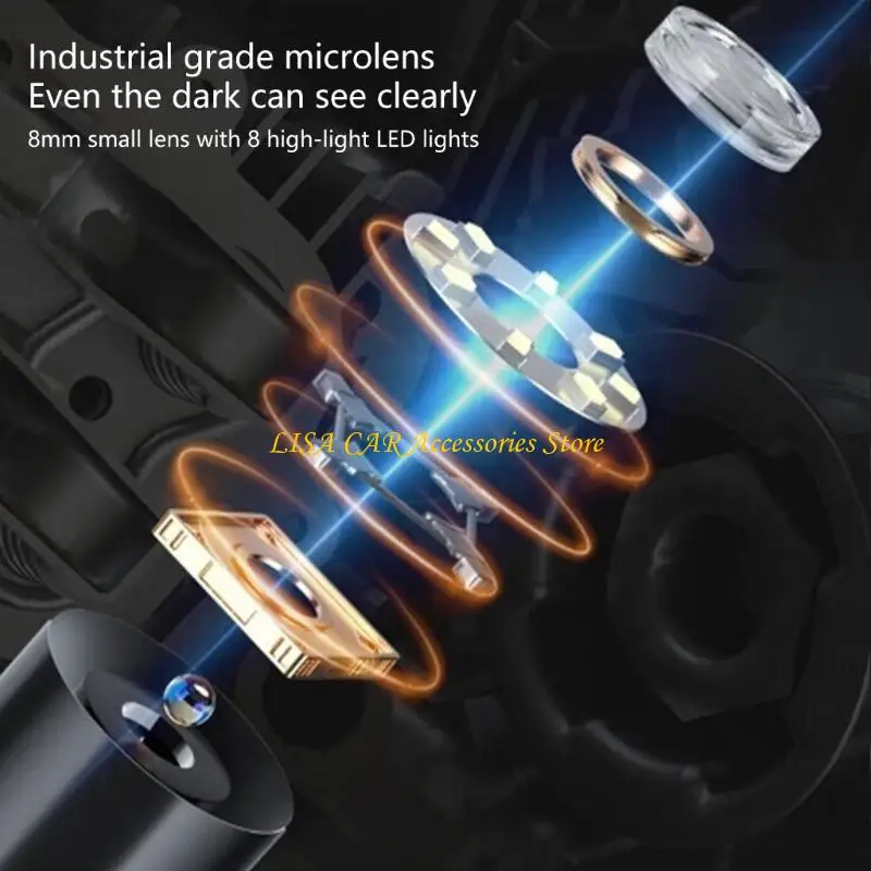 엔진 검사를위한 8mm 검사 카메라가 포함 된 M4YB 산업 내시경 꽉 공간에서 DIY 프로젝트 포괄적 인 점검