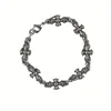 1pc Gothic Style Cross Men's Floral Pattern Bracelet Suitable for Daily and Party Wear, Birthday and Holiday Gift Jewelry 5