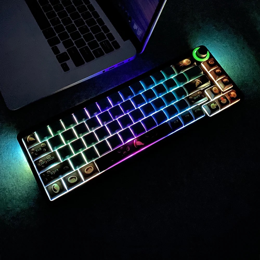 XDA-Ocean Jellyfish Dye Sub Keycap Set, PBT