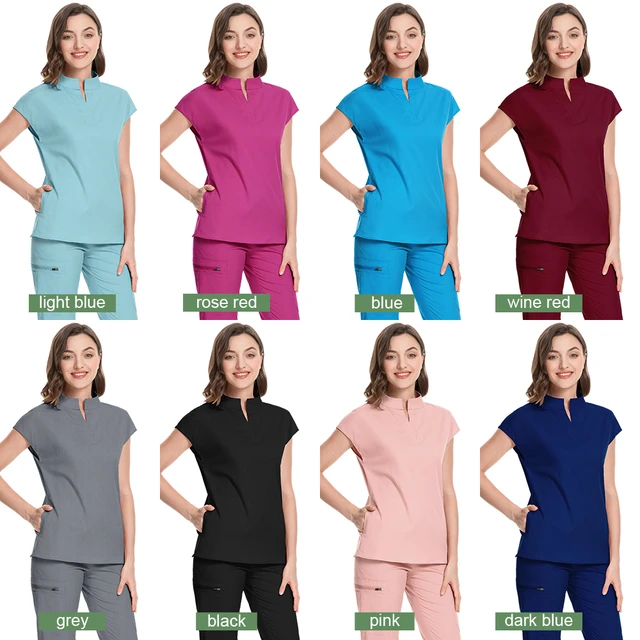 New Scrub Clothes Comfortable and Breathable Unisex Solid Color Top and  Pants Set Medical Uniform Surgical Work Wear Wholesale - AliExpress