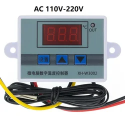Digital Thermostat Temperature Controller with Hot and Cold Regulation, Multi-Voltage Compatibility (W3002 110-220V)