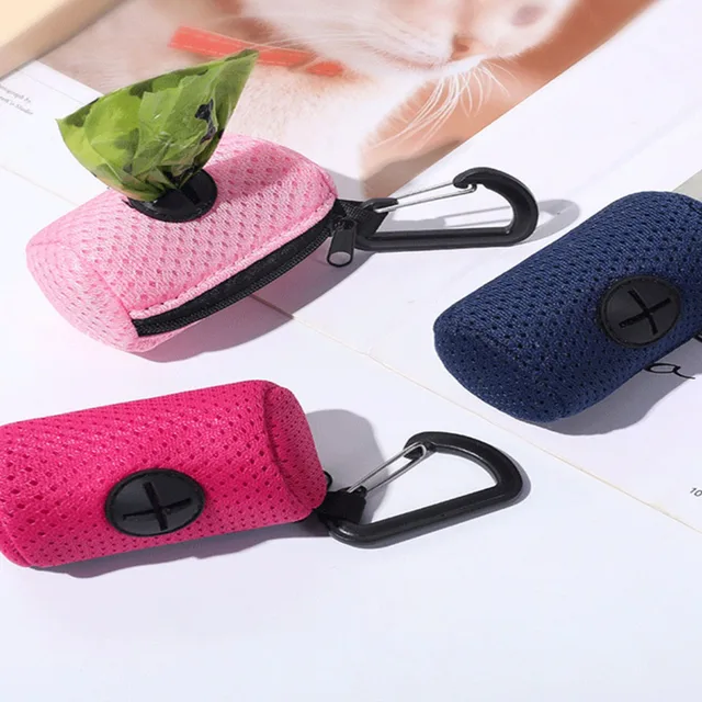 Portable Dog Poop Bag Walking Dog Garbage Holder Dispensers Pet Waste Bag Dispenser Dog Poop Bag Holder Pet Supplies