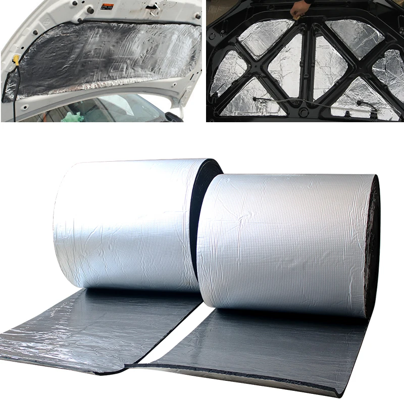 Papel de aluminio autoadhesivo de 50x200CM, adhesivo insonorizado