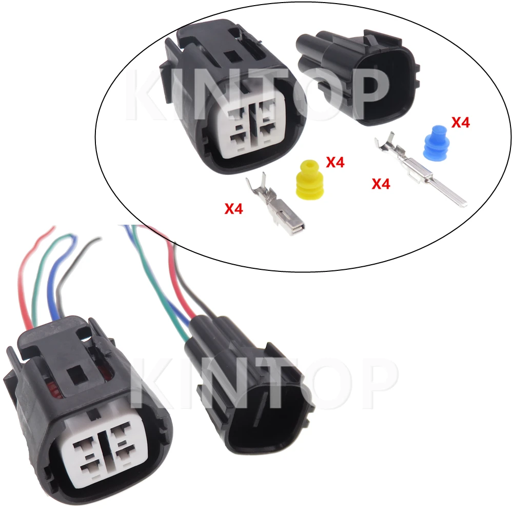 1Set4PinsAutoSealedConnectorCarAlternatorRegulatorRepairHarnessSocket61890694