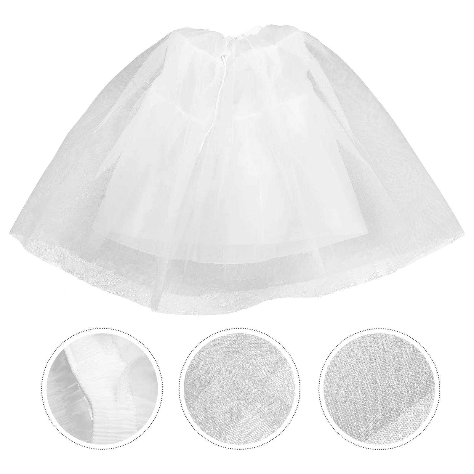 Tutu Dress Women Bottom Skirt Wedding Tutus For White Underskirt Crinoline Petticoat Women's Bride