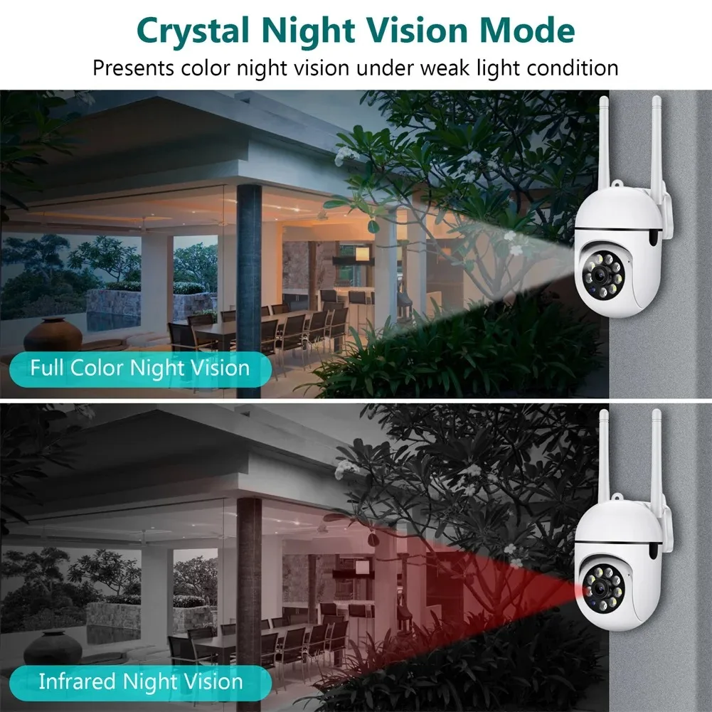 HD 와이파이 IP 카메라, 실내 비디오 감시 카메라, 베이비 모니터, 풀 컬러, 야간 투시경, 5MP
